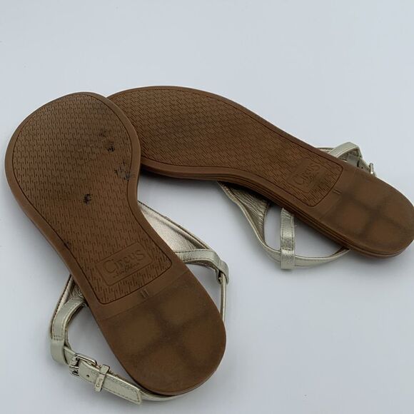 Circus by Sam Edelman silver thing sandals adjustable strap woman’s size 11 - Picture 10 of 12